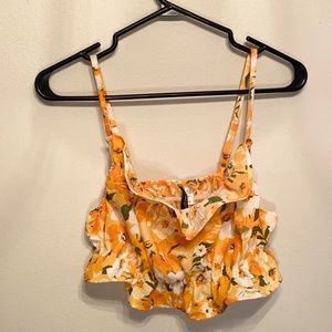 H&M - Floral Crop Top